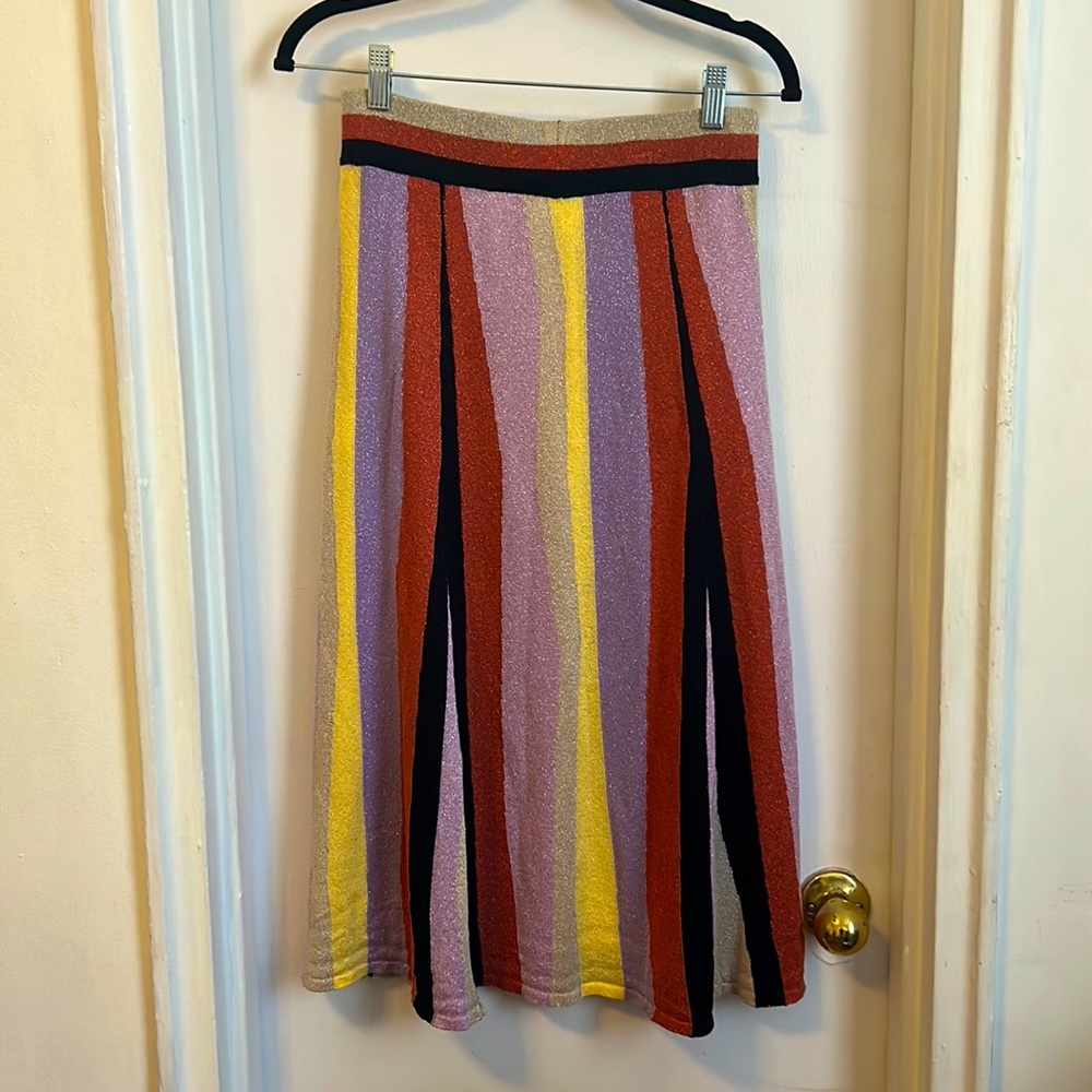 Anthropologie LAIA multi shimmer skirt